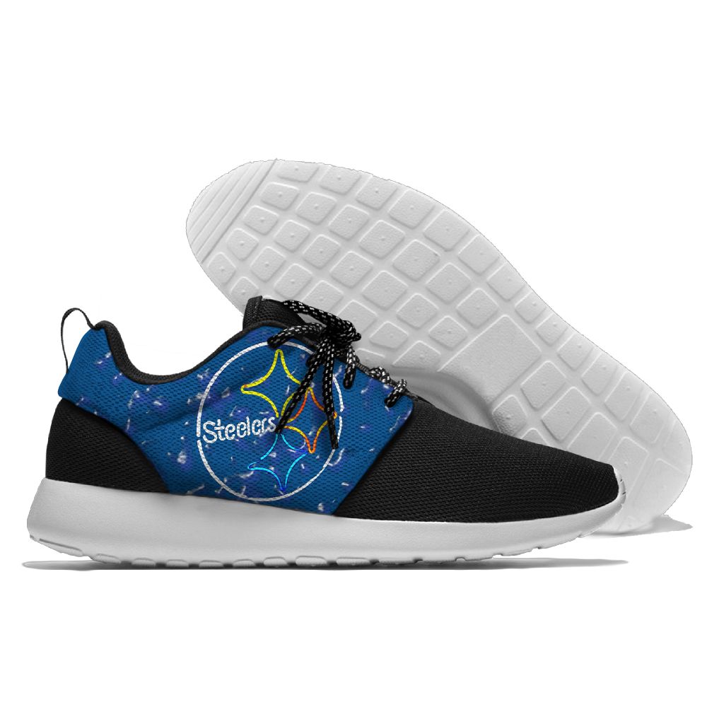 Women's NFL Pittsburgh Steelers Roshe Style Lightweight Running Shoes 004